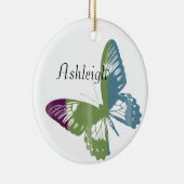 Waterverf Butterfly Keramisch Ornament (Rechts)