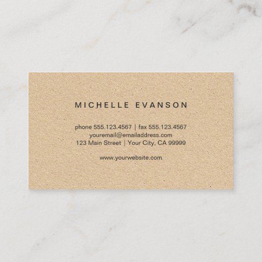 Waterverf Butterfly Logo Rustic Visitekaartje (Achterkant)