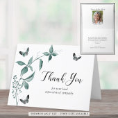 Waterverf Butterfly Memorial Foto bedankt