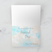 Waterverf Butterfly Ocean Shore Dank u Bedankkaart (Binnen)