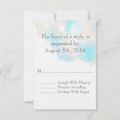 Waterverf Butterfly Ocean Shore RSVP (Achterkant)