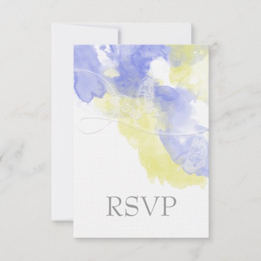 Waterverf Butterfly Periwinkle Lemonade RSVP (Voorkant)