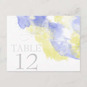 Waterverf Butterfly Periwinkle Lemonade Tafelwagen Briefkaart