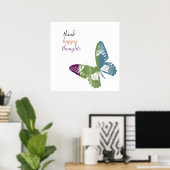 Waterverf Butterfly Poster (Thuiskantoor)