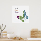 Waterverf Butterfly Poster (Keuken)