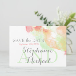 Waterverf Butterfly Rainbow Sherbet SavetheDate Save The Date