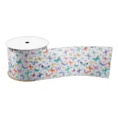 Waterverf Butterfly Satin Ribbon Lint (Spoel)