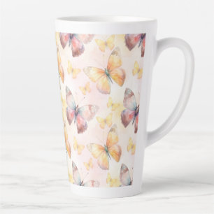 Waterverf Butterfly Whimsy Latte Mok