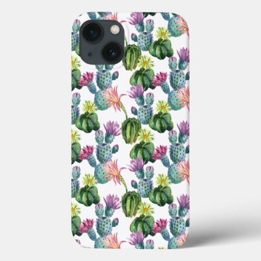 Waterverf Cacti Art Pattern Case-Mate iPhone Case (Achterkant)