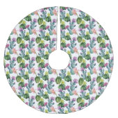 Waterverf Cacti Art Pattern Kerstboom Rok (Voorkant)