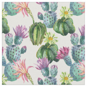 Waterverf Cacti Art Pattern Stof