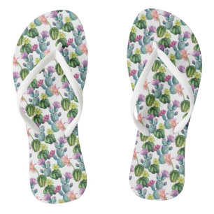 Waterverf Cacti Art Pattern Teenslippers