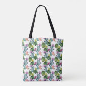 Waterverf Cacti Art Pattern Tote Bag (Achterkant)