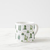 Waterverf Cacti & Succulent Espresso Kop (Voorkant rechts)