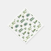 Waterverf Cacti & Succulent Servet (Hoek)