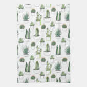 Waterverf Cacti & Succulent Theedoek (Verticaal)