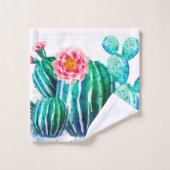 waterverf Cactus Bad Handdoek (Wasdoekje)