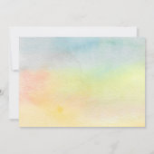 Waterverf Cactus Bewegende Aankondiging Kaarten (Achterkant)