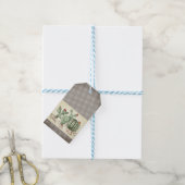 waterverf, cactus cadeaulabel (Met Touw)