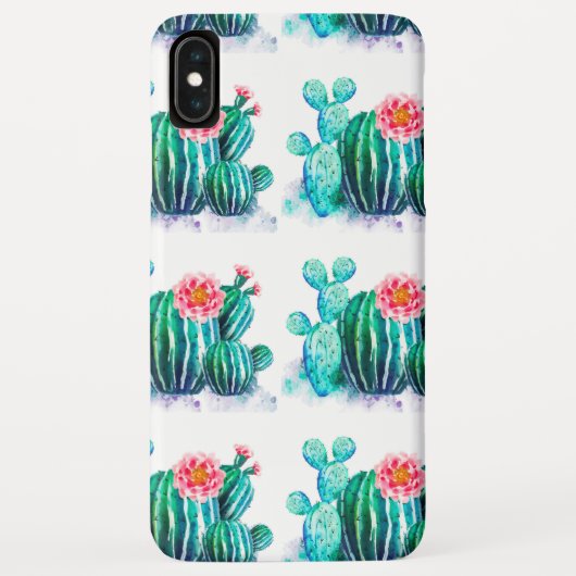 waterverf Cactus Case-Mate iPhone Case (Achterkant)