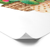 Waterverf Cactus en Succulent Group Poster (Hoek)