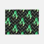 Waterverf Cactus Fleece Deken (Voorkant (Horizontaal))
