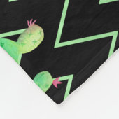 Waterverf Cactus Fleece Deken (Hoek)