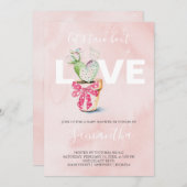 Waterverf Cactus Galantine Baby shower (Voorkant / Achterkant)