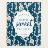 Waterverf Cactus Homeschool Leraar Student Planner (Voorkant)