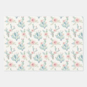 Waterverf Cactus Inpakpapier Vel (Voorkant 3)