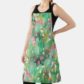 Waterverf cactus naadloos patroon schort (Insitu)