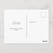 Waterverf Cactus New Home Moving Announge Briefkaart (Achterkant)