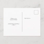 Waterverf Cactus New Home Moving Announge Briefkaart (Achterkant)