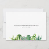 Waterverf Cactus - Nieuw thuisadres We hebben verp (Achterkant)