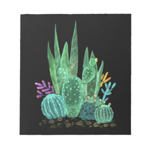 Waterverf, cactus notitieblok