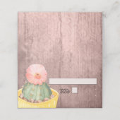 Waterverf Cactus Oranje Bloom Wedding (Buitenkant ongevouwen)