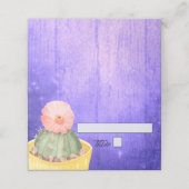 Waterverf Cactus Oranje Bloom Wedding (Buitenkant ongevouwen)