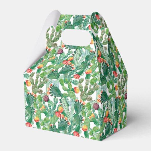 Waterverf Cactus Patroon Bedankdoosjes (Achterkant)