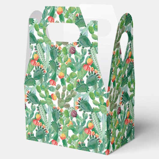 Waterverf Cactus Patroon Bedankdoosjes (Geopend)