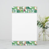 Waterverf Cactus Patroon Briefpapier (Staand voorkant)