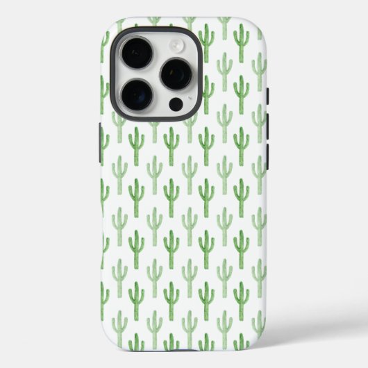 Waterverf Cactus Patroon Case-Mate iPhone Case (Achterkant)