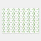 Waterverf Cactus Patroon Inpakpapier Vel (Voorkant 2)