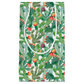 Waterverf Cactus Patroon Klein Cadeauzakje (Voorkant)