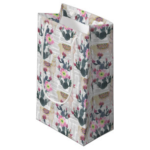 Waterverf Cactus Patroon Klein Cadeauzakje
