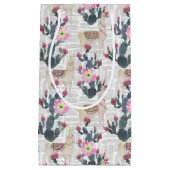 Waterverf Cactus Patroon Klein Cadeauzakje (Voorkant)