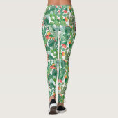 Waterverf Cactus Patroon Leggings (Achterkant)