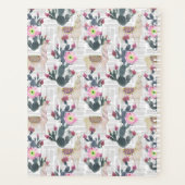 Waterverf Cactus Patroon Planner (Achterkant)