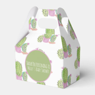 Waterverf Cactus Pattern Birthday Party Hartelijk  Bedankdoosjes
