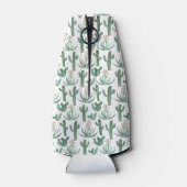 Waterverf Cactus Pattern Initiaal CUSTOM Flesjeskoeler (Achterkant)