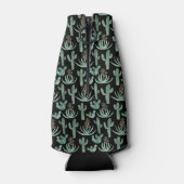 Waterverf Cactus Pattern Initiaal CUSTOM Flesjeskoeler (Achterkant)